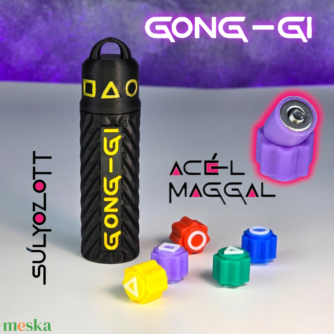 Súlyozott Gong-gi - Squid Game inspirálta dél-koreai játék (acél maggal) - játék & sport - táblajáték és kártyajáték - társasjátékok - Meska.hu