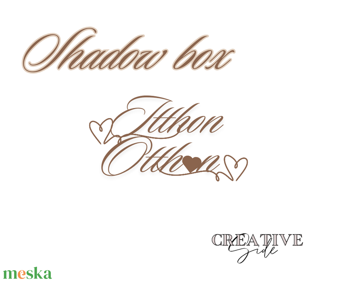 Shadow box - Itthon Otthon -Györgyi 3D Képkeretei - - otthon & életmód - dekoráció - kép & falikép - 3d képek - Meska.hu