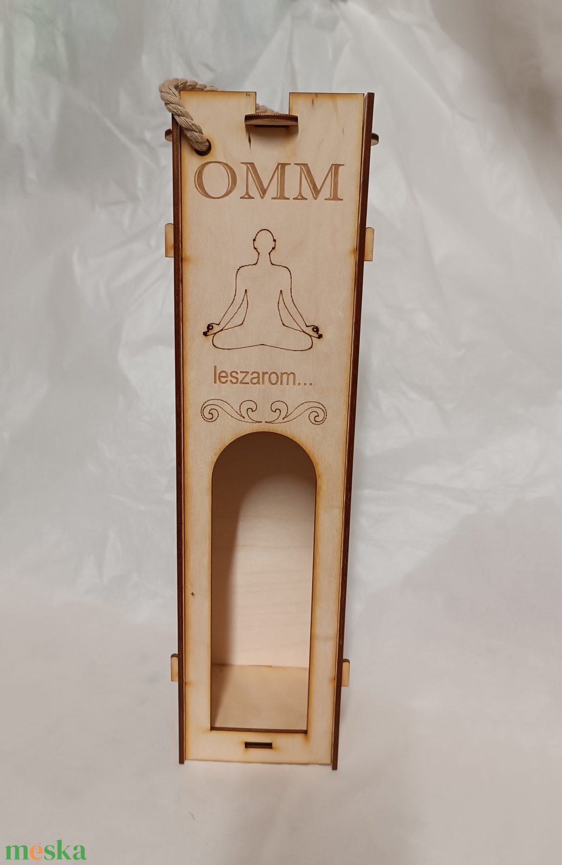 Omm meditációs bortartó - otthon & életmód - konyhafelszerelés, tálalás - tálalás - bortartó - Meska.hu