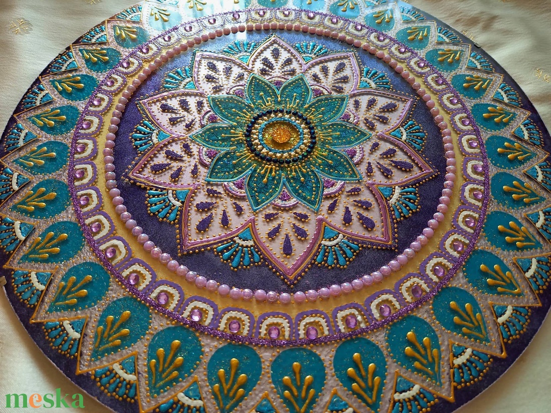 Virág Mandala - otthon & lakás - dekoráció - spiritualitás - mandala - Meska.hu