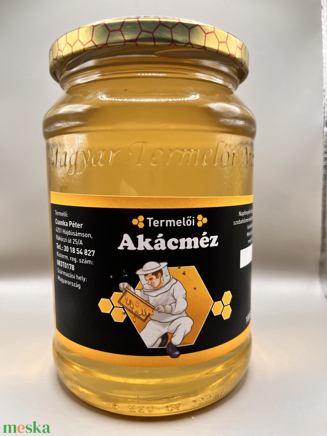 Akácméz 250g - élelmiszer - méz & propolisz - Meska.hu