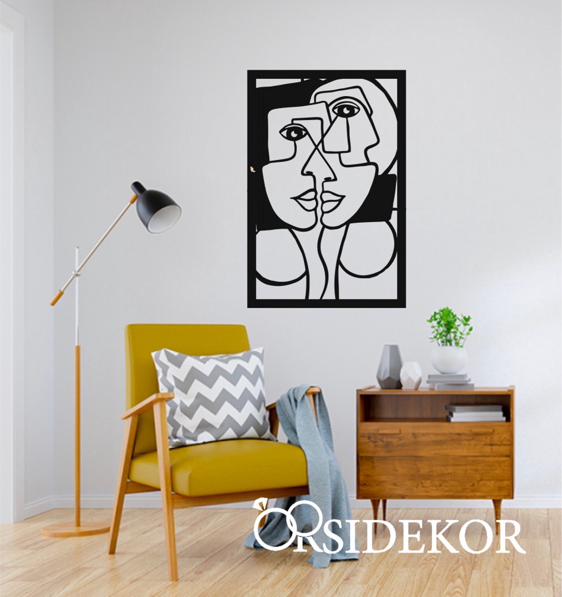 Picasso ihlette falikép fából - otthon & életmód - dekoráció - fali és függő dekoráció - falra akasztható dekor - Meska.hu