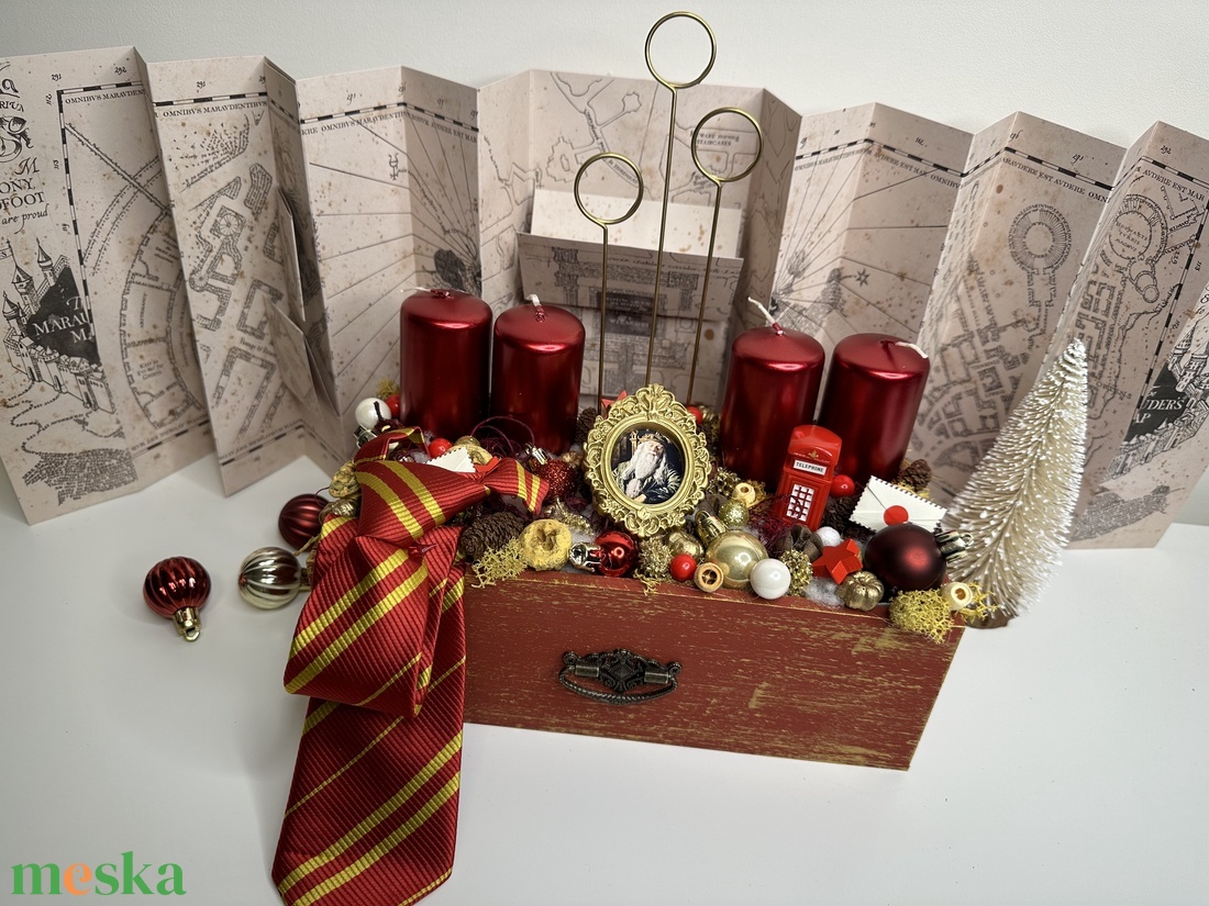 Harry Potter asztaldísz - karácsony - adventi díszek - adventi asztaldísz - Meska.hu