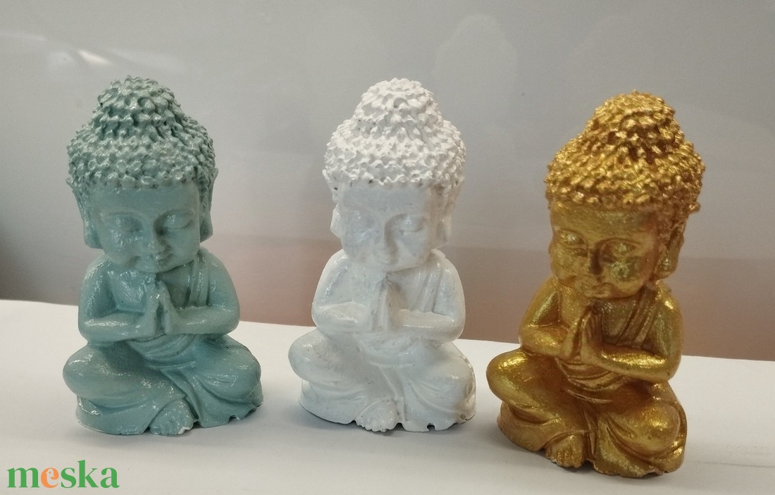 Kicsi Buddha szobor - otthon & életmód - dekoráció - asztal és polc dekoráció - asztaldísz - Meska.hu