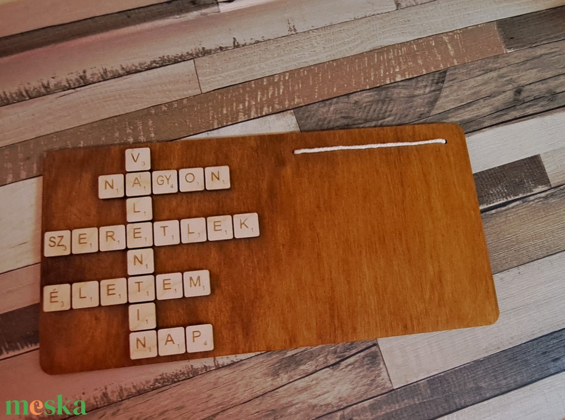 Képtartó scrabble betűkkel - otthon & életmód - dekoráció - kép & falikép - táblakép - Meska.hu