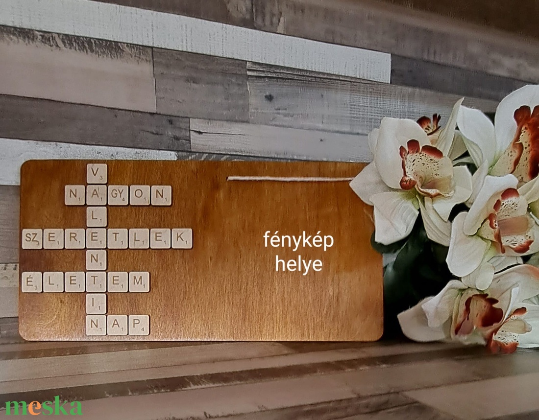 Képtartó scrabble betűkkel - otthon & életmód - dekoráció - kép & falikép - táblakép - Meska.hu