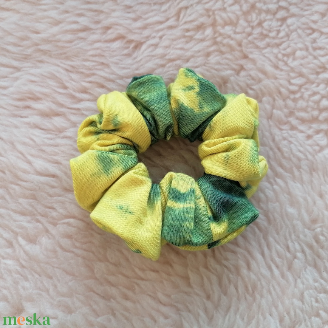 Batikolt scrunchie - textil hajgumi - ruha & divat - hajdísz & hajcsat - hajgumi - Meska.hu