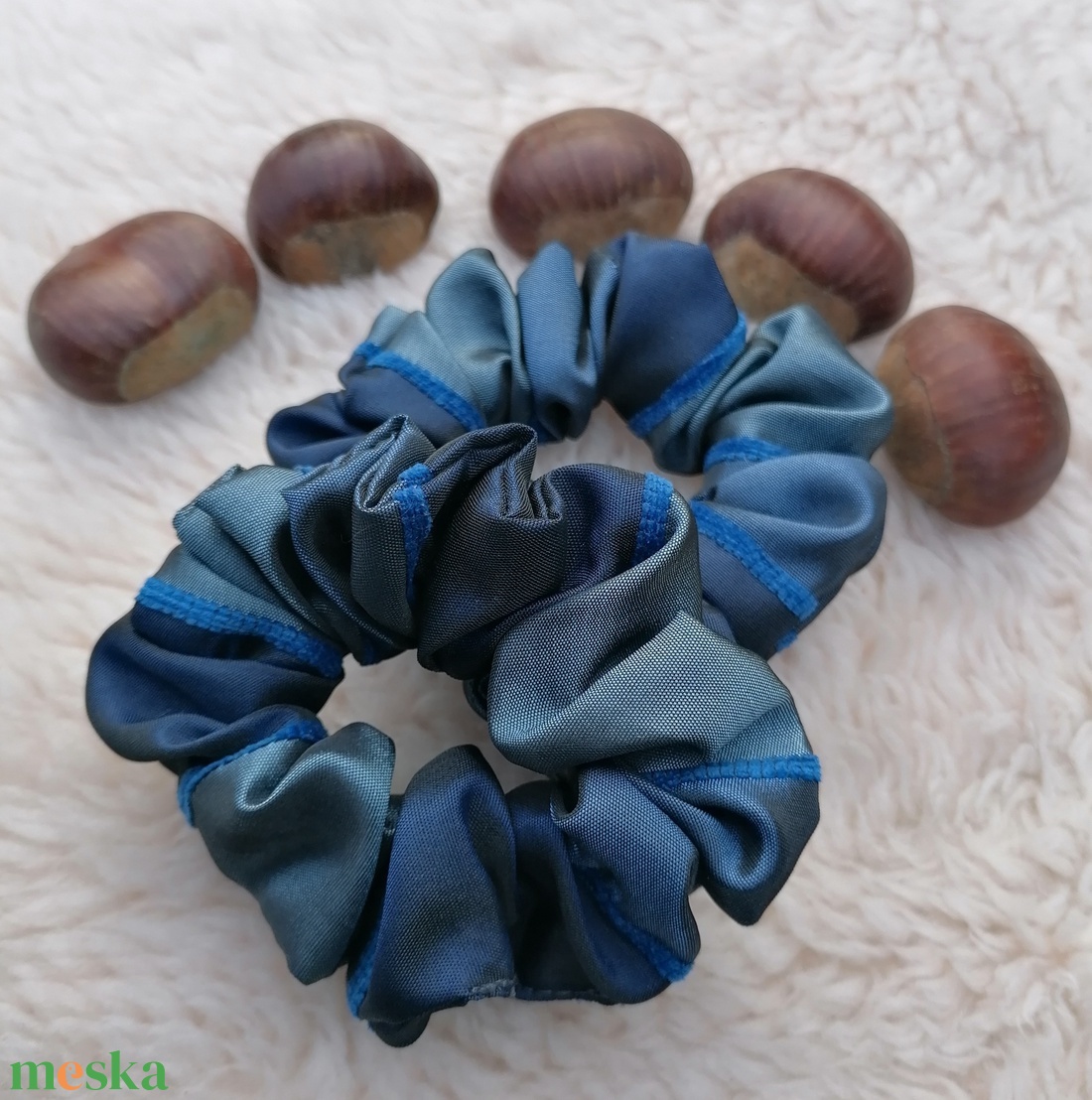  Scrunchie - textil hajgumi  - ruha & divat - hajdísz & hajcsat - hajgumi - Meska.hu