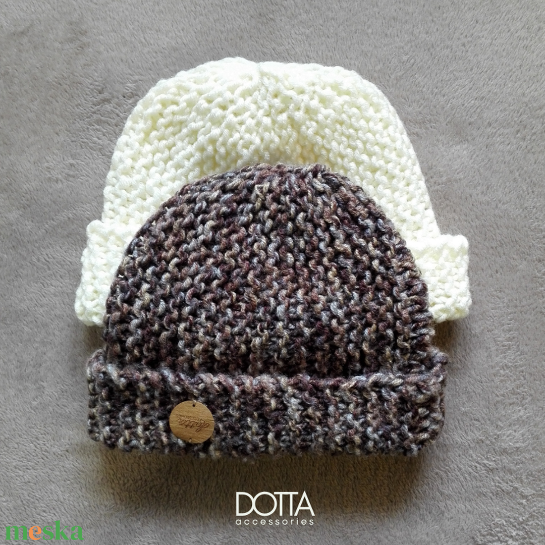 Forest kötött meleg sapka - unisex férfi női beanie hipster - sapi vastag fonalból - ruha & divat - sál, sapka, kendő - sapka - Meska.hu