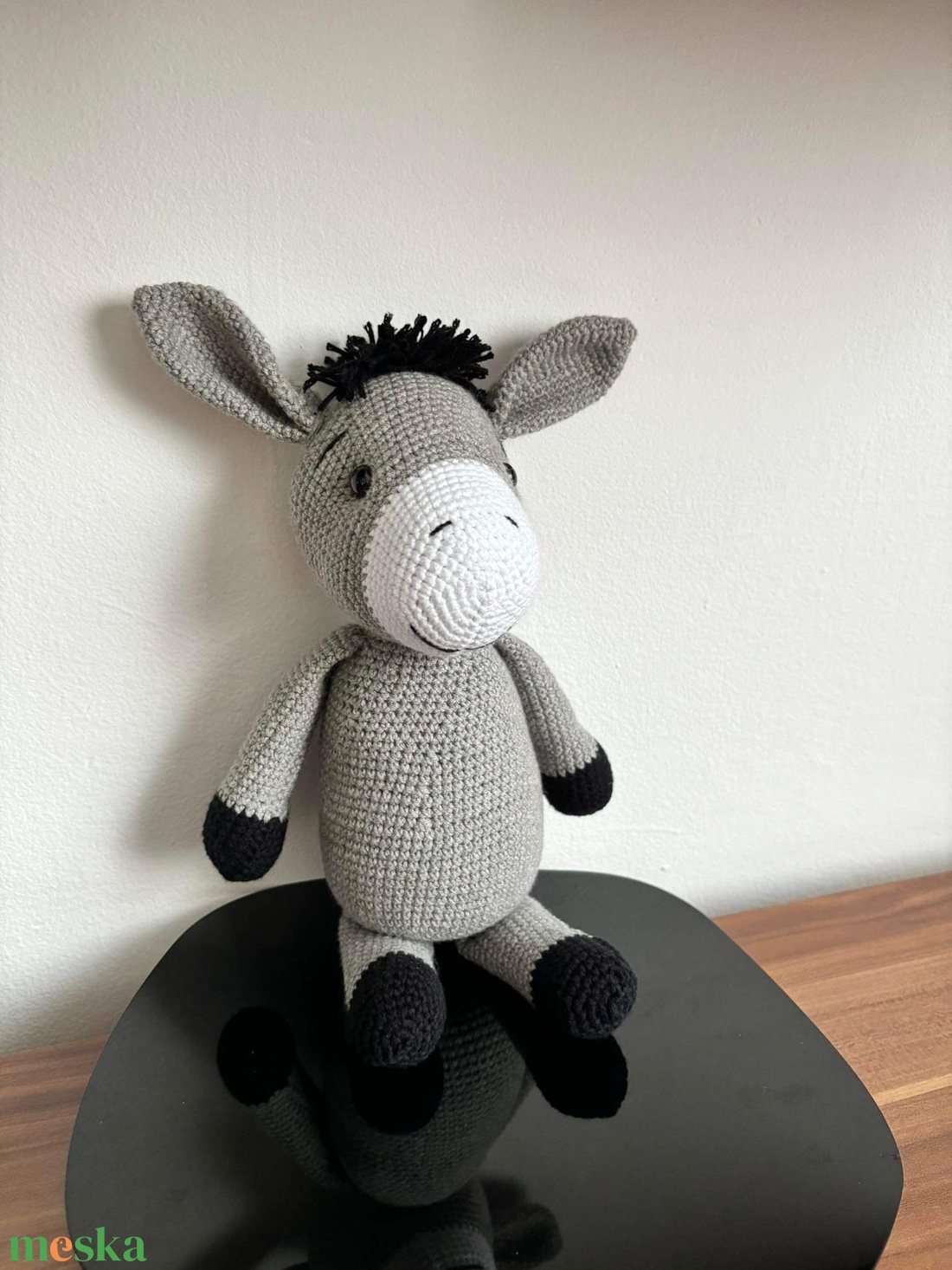 Szamár amigurumi - játék & sport - plüssállat & játékfigura - plüss mesefigurák - Meska.hu