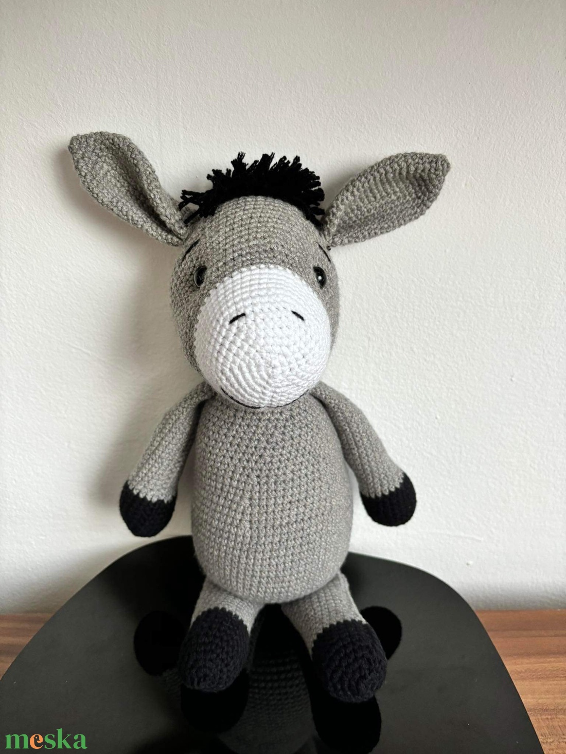 Szamár amigurumi - játék & sport - plüssállat & játékfigura - plüss mesefigurák - Meska.hu