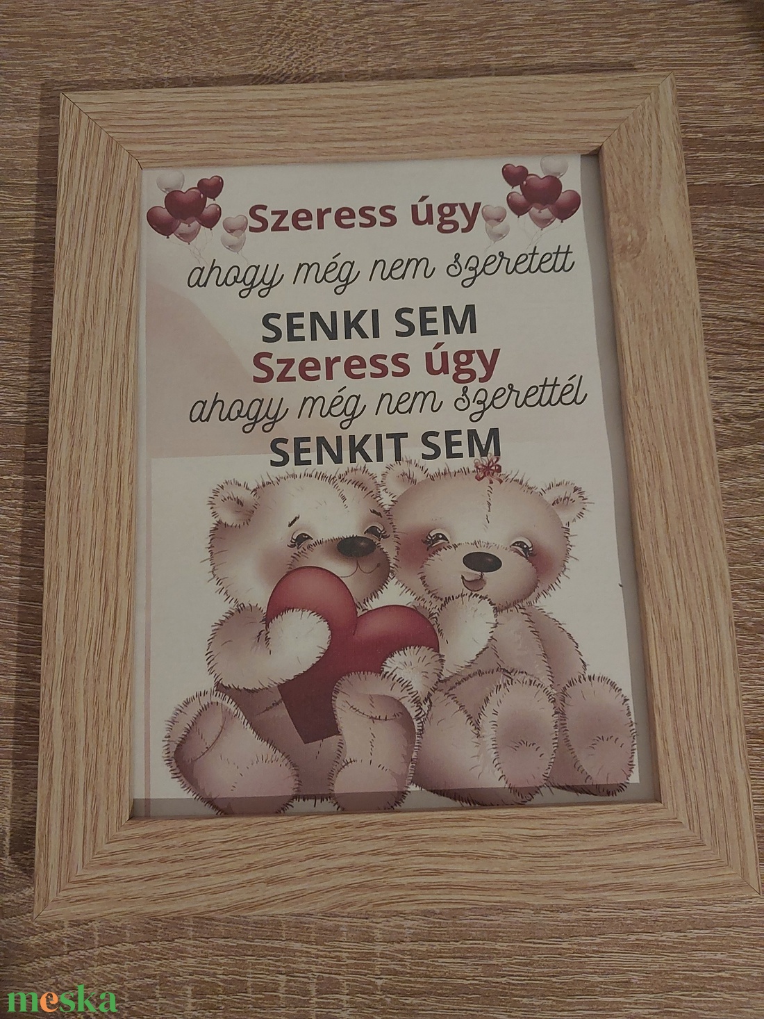 Szeress úgy...fa képkeret - otthon & életmód - dekoráció - kép & falikép - képkeret - Meska.hu