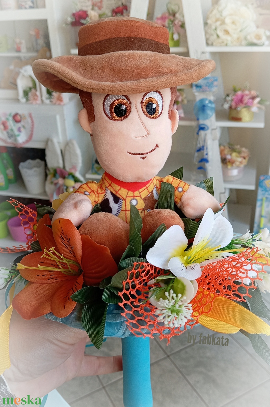 Toy Story4 ovis ballagási csokor ajándék plüss  - otthon & életmód - dekoráció - virágdísz és tartó - csokor & virágdísz - Meska.hu