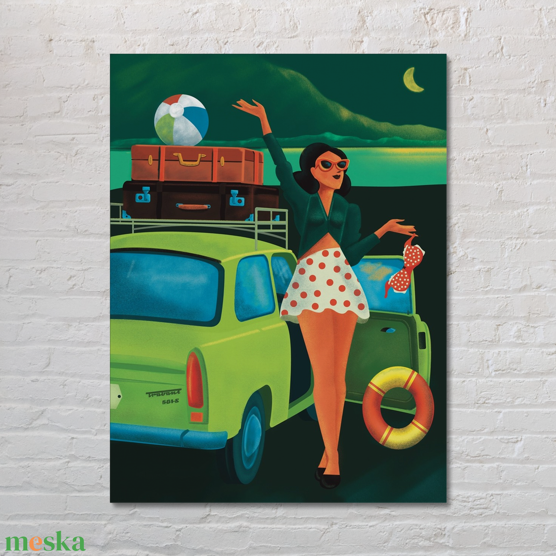 Trabant - vászonkép - Farkas Benjamin - művészet - grafika & illusztráció - digitális - Meska.hu