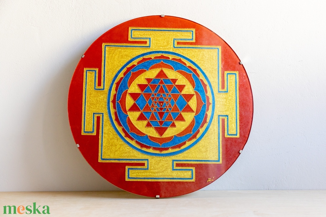 Sri Yantra mandala - otthon & életmód - dekoráció - spiritualitás - mandala - Meska.hu