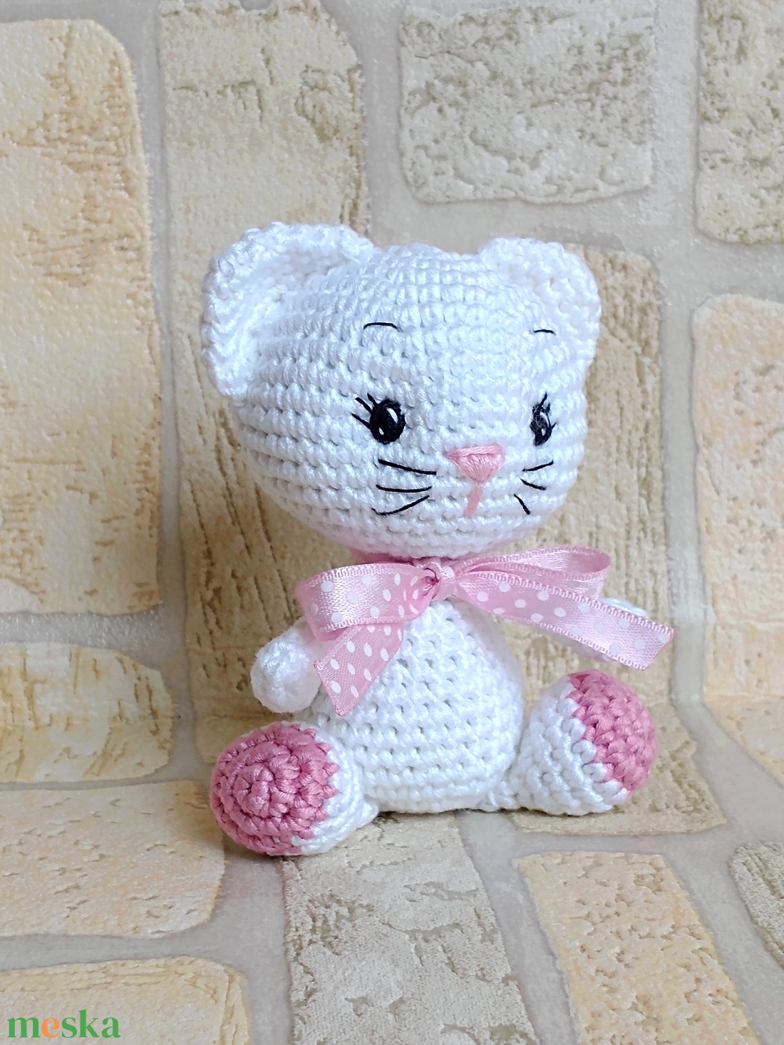 Egyedi horgolt kicsi Cica - amigurumi marokállat - játék & sport - plüssállat & játékfigura - cica - Meska.hu