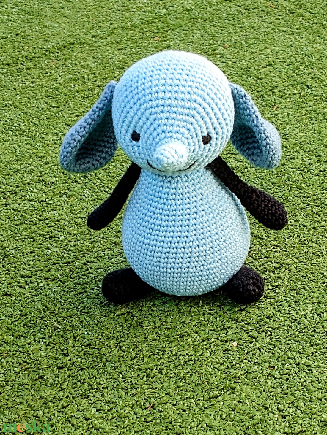 Amma a kék elefánt - amigurumi mesefigura - játék & sport - plüssállat & játékfigura - plüss mesefigurák - Meska.hu