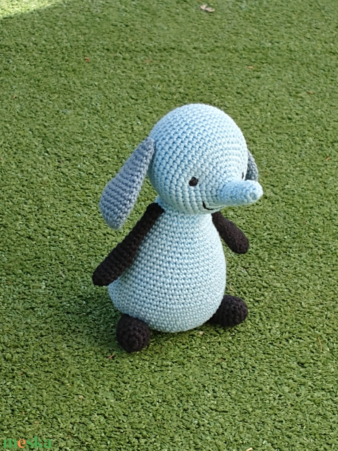 Amma a kék elefánt - amigurumi mesefigura - játék & sport - plüssállat & játékfigura - plüss mesefigurák - Meska.hu