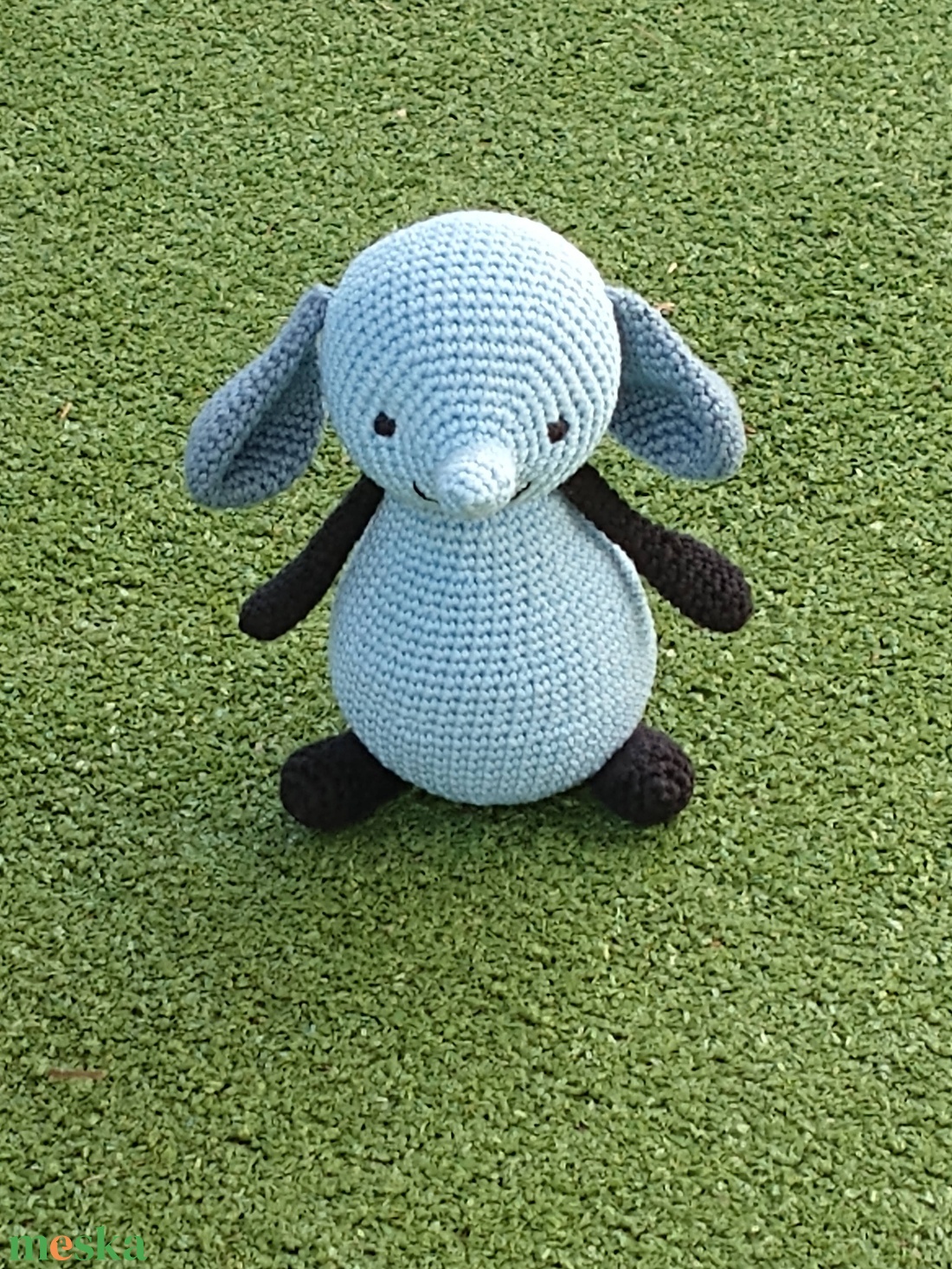 Amma a kék elefánt - amigurumi mesefigura - játék & sport - plüssállat & játékfigura - plüss mesefigurák - Meska.hu