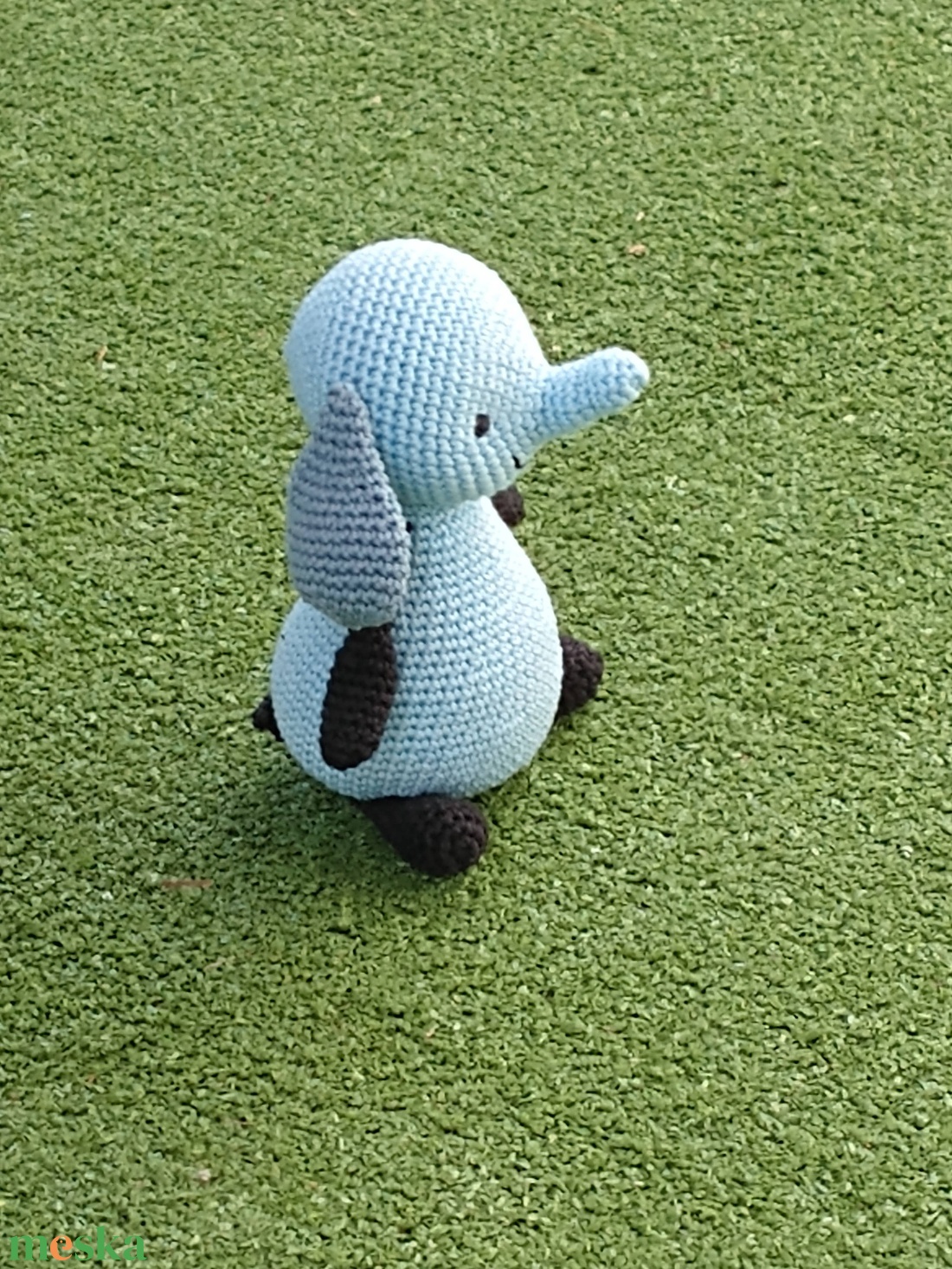 Amma a kék elefánt - amigurumi mesefigura - játék & sport - plüssállat & játékfigura - plüss mesefigurák - Meska.hu