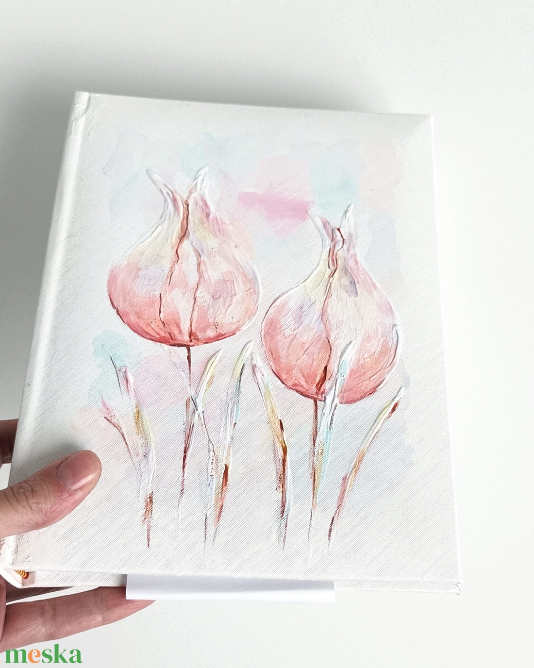 Tulipános fotóalbum 13x18 cm-es fotóknak - esküvő - emlék & ajándék - album & fotóalbum - Meska.hu