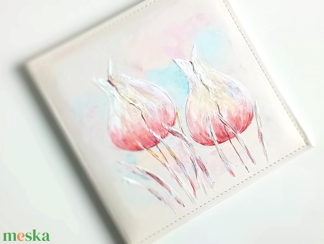 Tulipános fotóalbum (26 x 26 cm) - esküvő - emlék & ajándék - album & fotóalbum - Meska.hu