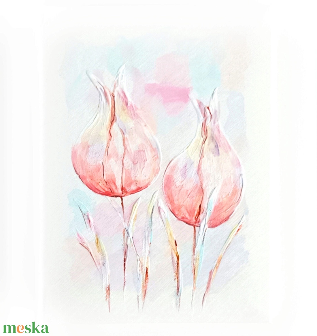 Tulipános fotóalbum 13x18 cm-es fotóknak - esküvő - emlék & ajándék - album & fotóalbum - Meska.hu