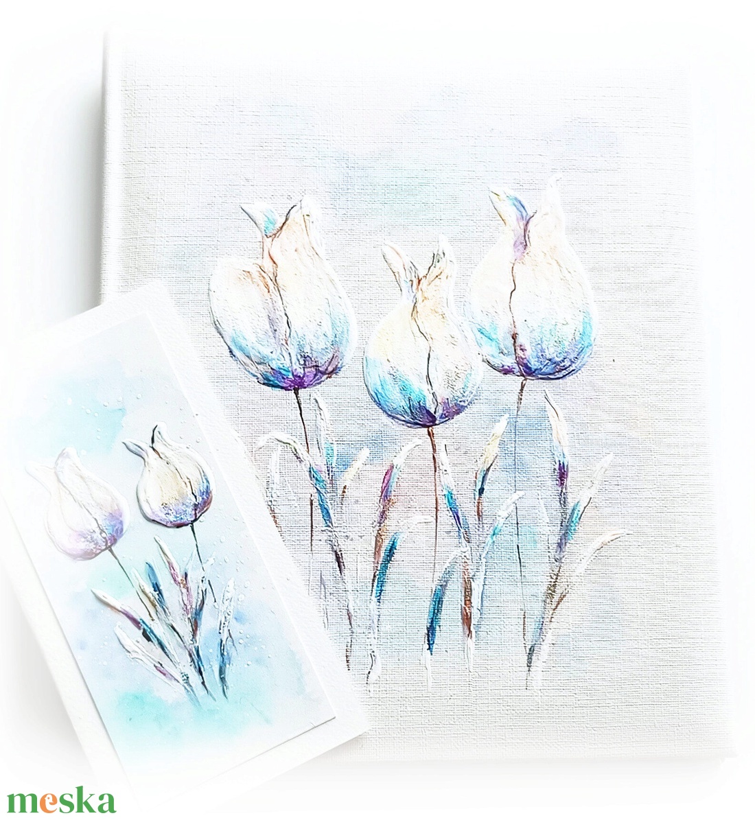 Tulipános fotóalbum képeslappal (25 x 30 cm) - esküvő - emlék & ajándék - album & fotóalbum - Meska.hu