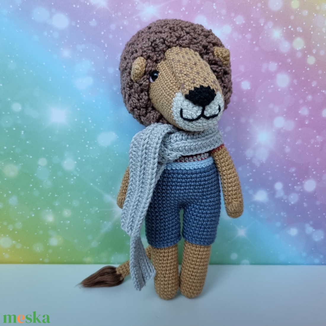 Horgolt oroszlán amigurumi - játék & sport - plüssállat & játékfigura - cica - Meska.hu