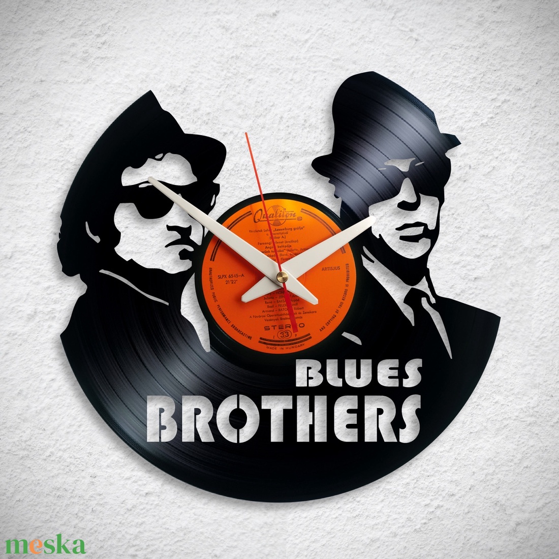 Blues Brothers - Bakelit falióra - otthon & lakás - dekoráció - fali és függő dekoráció - falióra & óra - Meska.hu