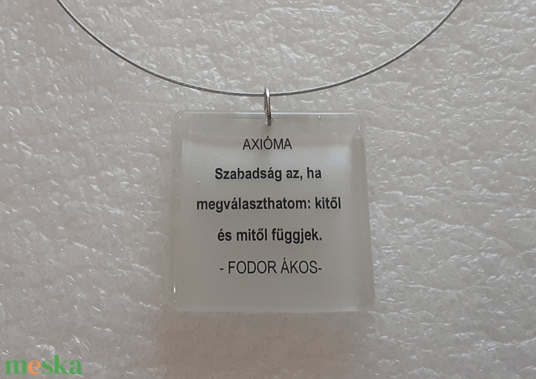 AKCIÓS Fodor Ákos HAIKU gyanta medál - ékszer - nyaklánc - medálos nyaklánc - Meska.hu