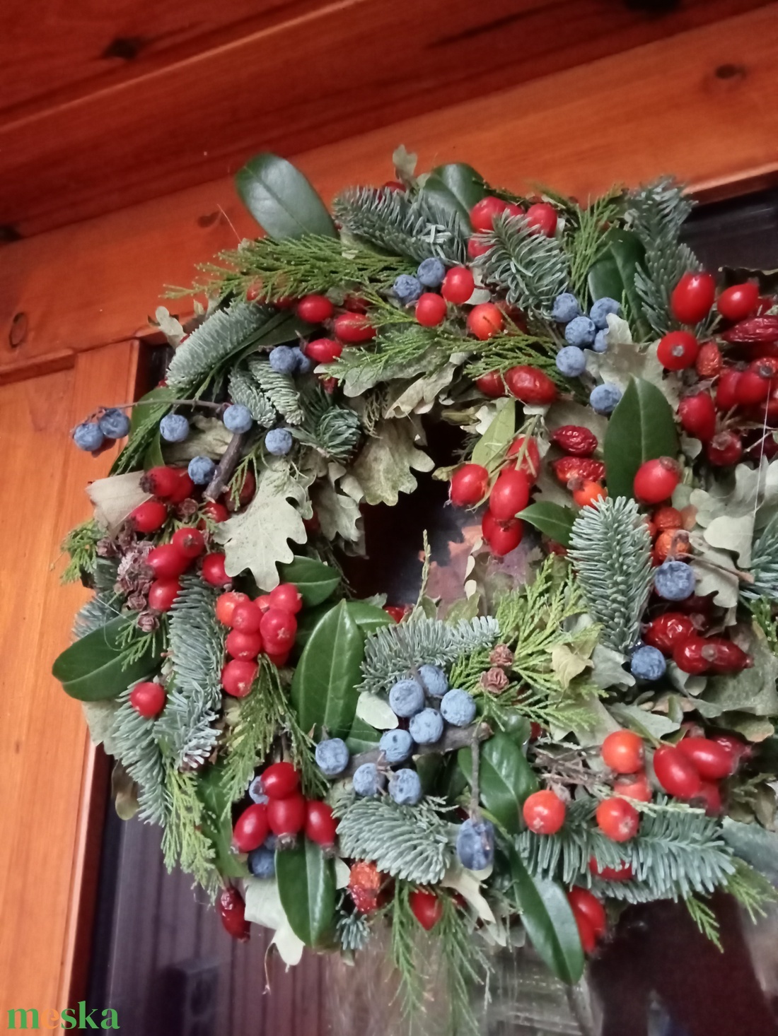 Téli fehér adventi asztaldisz  - otthon & lakás - dekoráció - ajtó- és ablak dekoráció - ablakdísz - Meska.hu