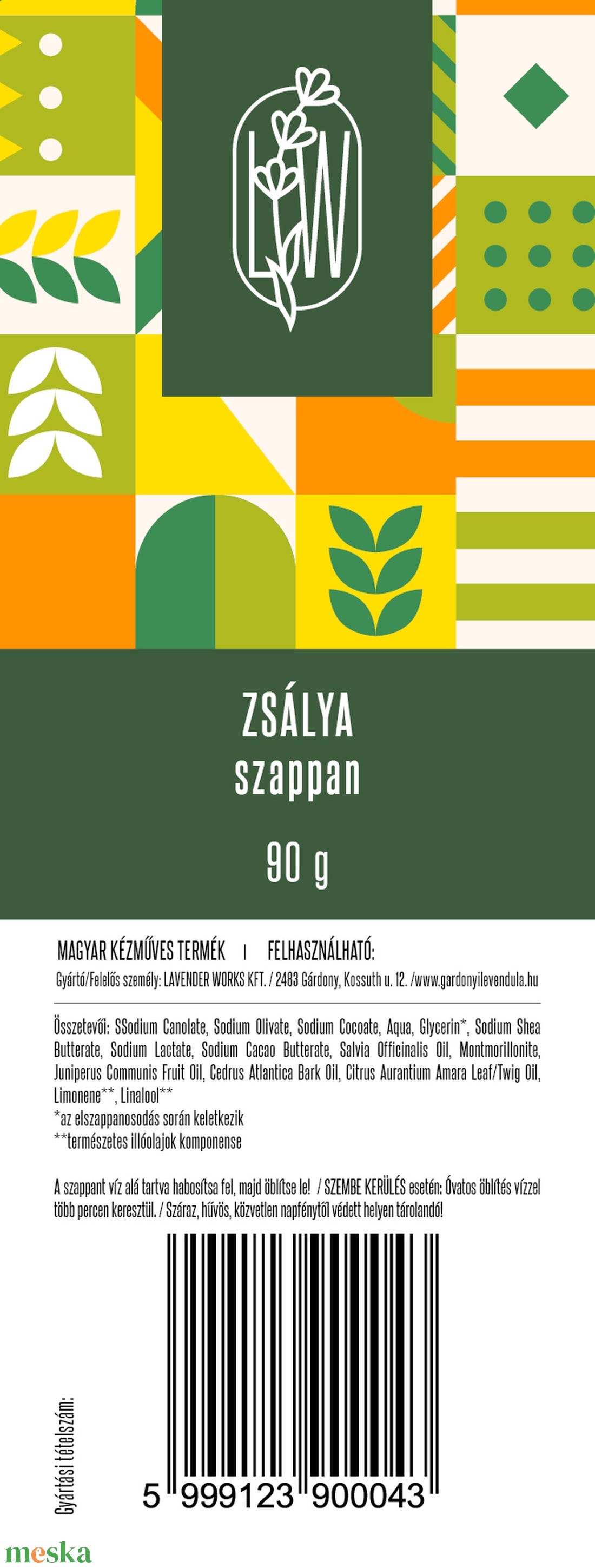 ZSÁLYA KÉZMŰVES NATURSZAPPAN - szépségápolás - szappan & fürdés - kézműves szappan - Meska.hu