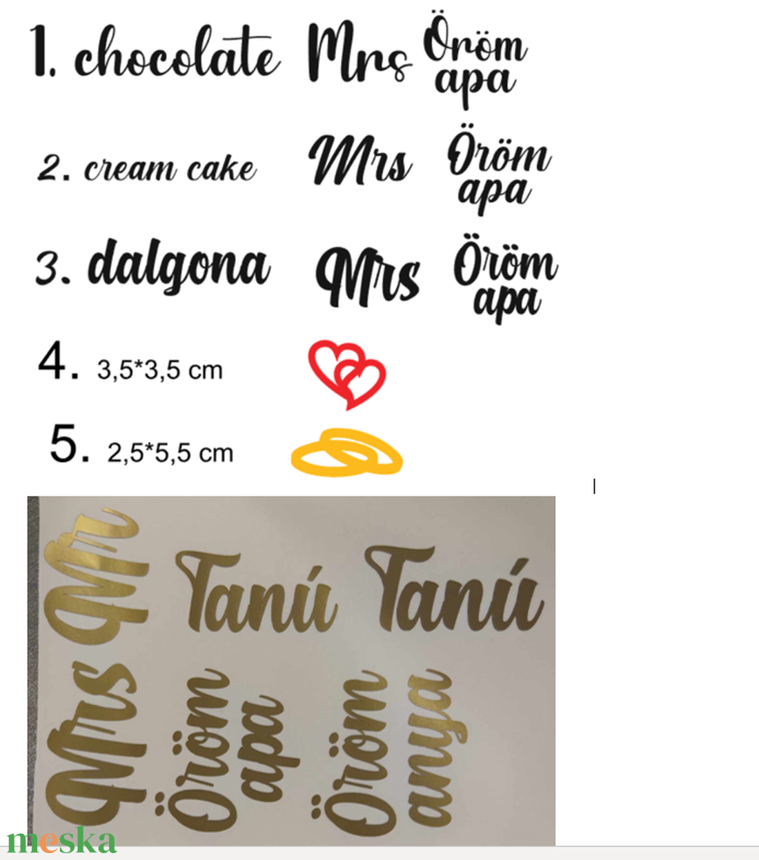 5 db-os ragasztható névmatrica, formamatrica személyes  ajándék, névnapi ajándék - otthon & lakás - papír írószer - matrica, matrica csomag - Meska.hu