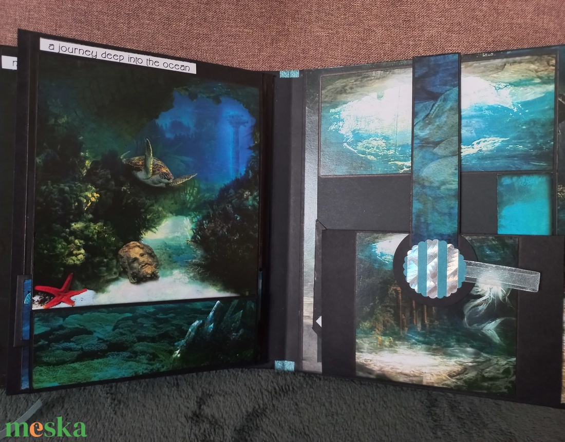 Atlantis - scrapbook album - művészet - más művészeti ág - Meska.hu