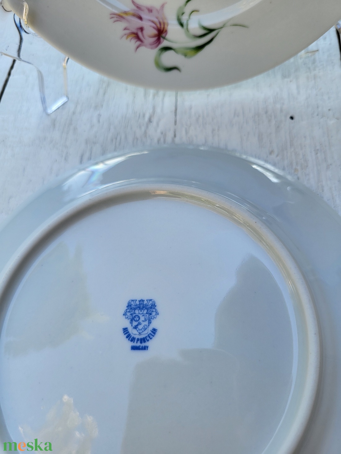 Alföldi porcelán_Tulipános süteményes tányérpár - otthon & életmód - konyhafelszerelés, tálalás - tálalás - tányér & étkészlet - Meska.hu