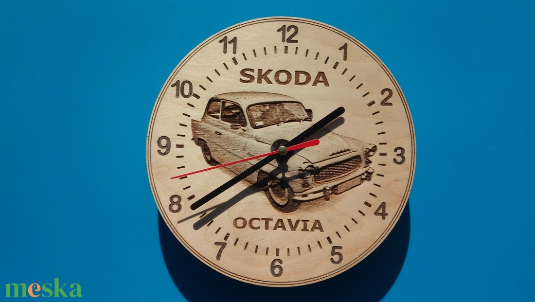 Skoda Octavia mintás faliórák.  - otthon & életmód - dekoráció - fali és függő dekoráció - falióra & óra - Meska.hu