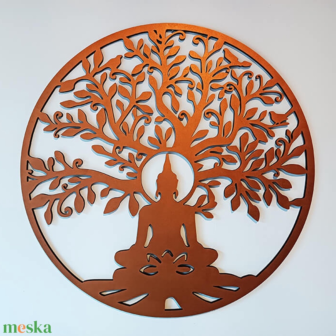 Buddhás életfa falikép lakásdekoráció 90 cm - otthon & életmód - dekoráció - spiritualitás - mandala - Meska.hu