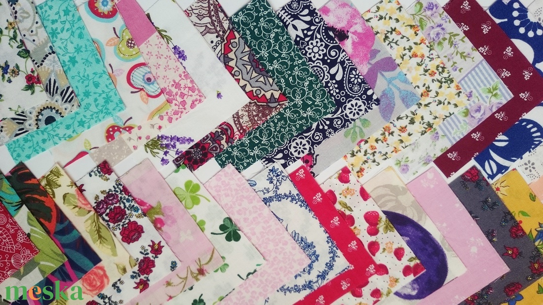 100 db Növény mintás patchwork 10x10 cm pamutvászon csomag  - kellékek & szerszámok - Meska.hu