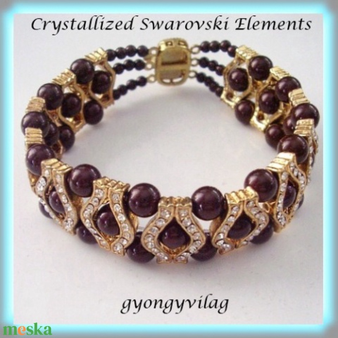 Swarovski gyöngy karkötő ABK-SW02 -  - Meska.hu