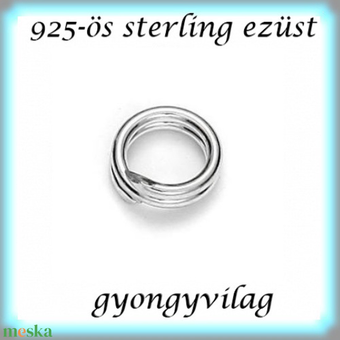 925-ös sterling ezüst ékszerkellék: karika dupla ESZK D 7x0,6 2db/csomag - kellékek & szerszámok - gyöngy, ékszerkellék - egyéb alkatrész - Meska.hu