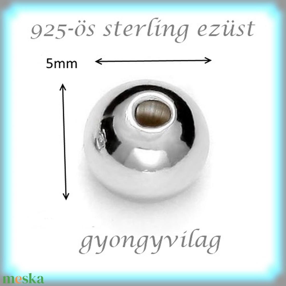 925-ös sterling ezüst ékszerkellék: köztes / gyöngy / dísz  EKÖ 10-5   2db/csomag - kellékek & szerszámok - gyöngy, ékszerkellék - fém köztesek - Meska.hu