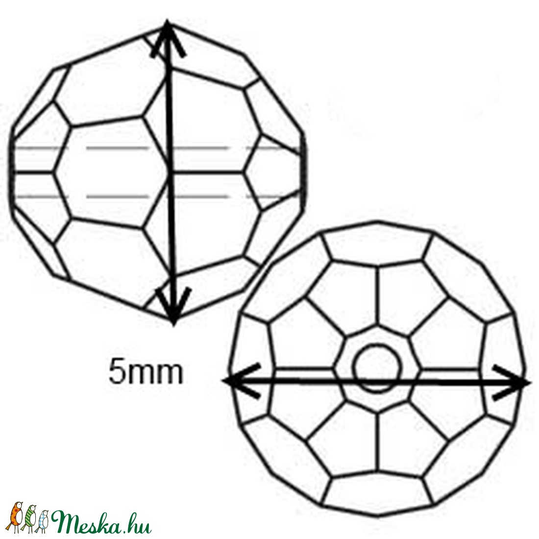 Ékszerkellék: Swarovski kristály gömb 5mm 4db/csomag több színben SW5000-5 - kellékek & szerszámok - gyöngy, ékszerkellék - swarovski kristályok - Meska.hu