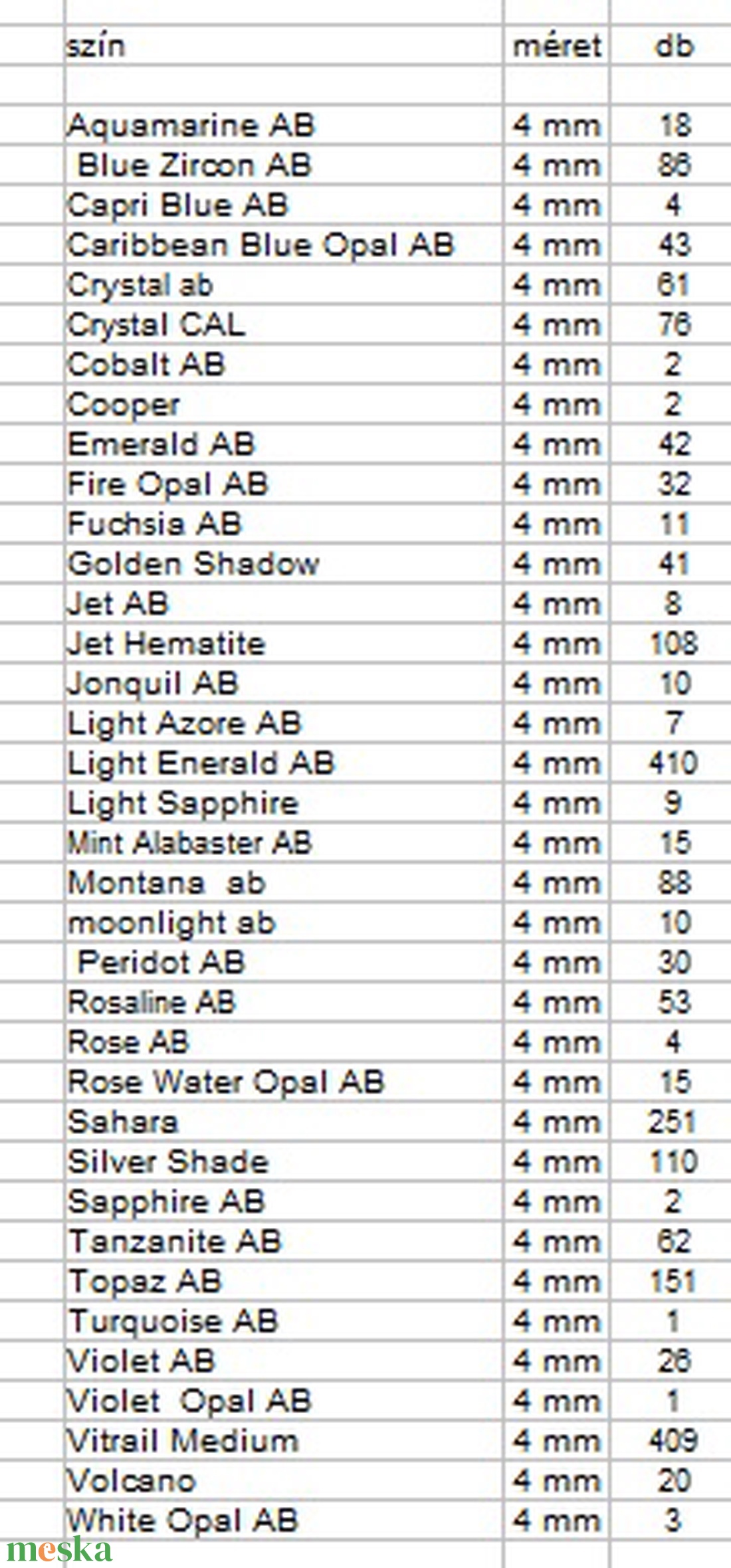 Ékszerkellék: Swarovski bicon 4mm-es AB bevonatos több színben SWGY5328-4AB 24db/csomag - kellékek & szerszámok - gyöngy, ékszerkellék - swarovski kristályok - Meska.hu