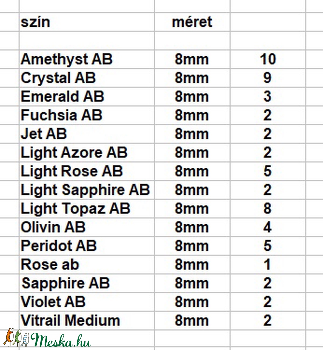 Ékszerkellék: Swarovski kristály gömb 8mm AB bevonatos 1db/csomag több színben - kellékek & szerszámok - gyöngy, ékszerkellék - swarovski kristályok - Meska.hu