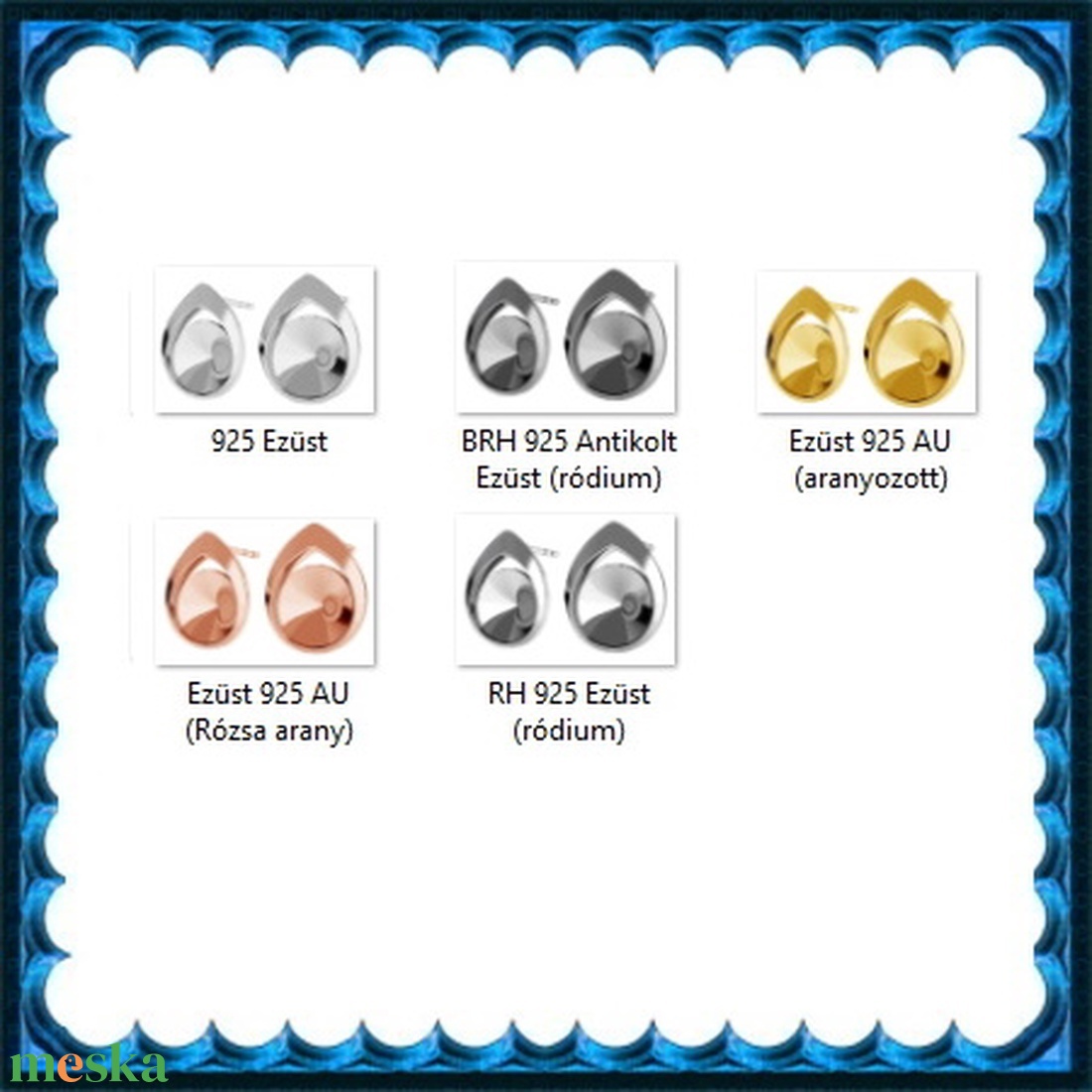 925-ös sterling ezüst ékszerkellék: fülbevalóalap bedugós EFK B 44 - kellékek & szerszámok - gyöngy, ékszerkellék - egyéb alkatrész - Meska.hu