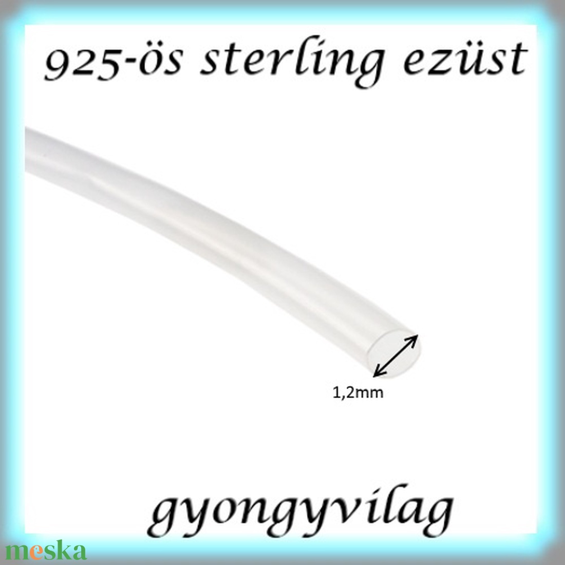 925-ös sterling ezüst ékszerkellék: ezüst huzal EH 1,2mm-es 1cm - kellékek & szerszámok - gyöngy, ékszerkellék - egyéb alkatrész - Meska.hu