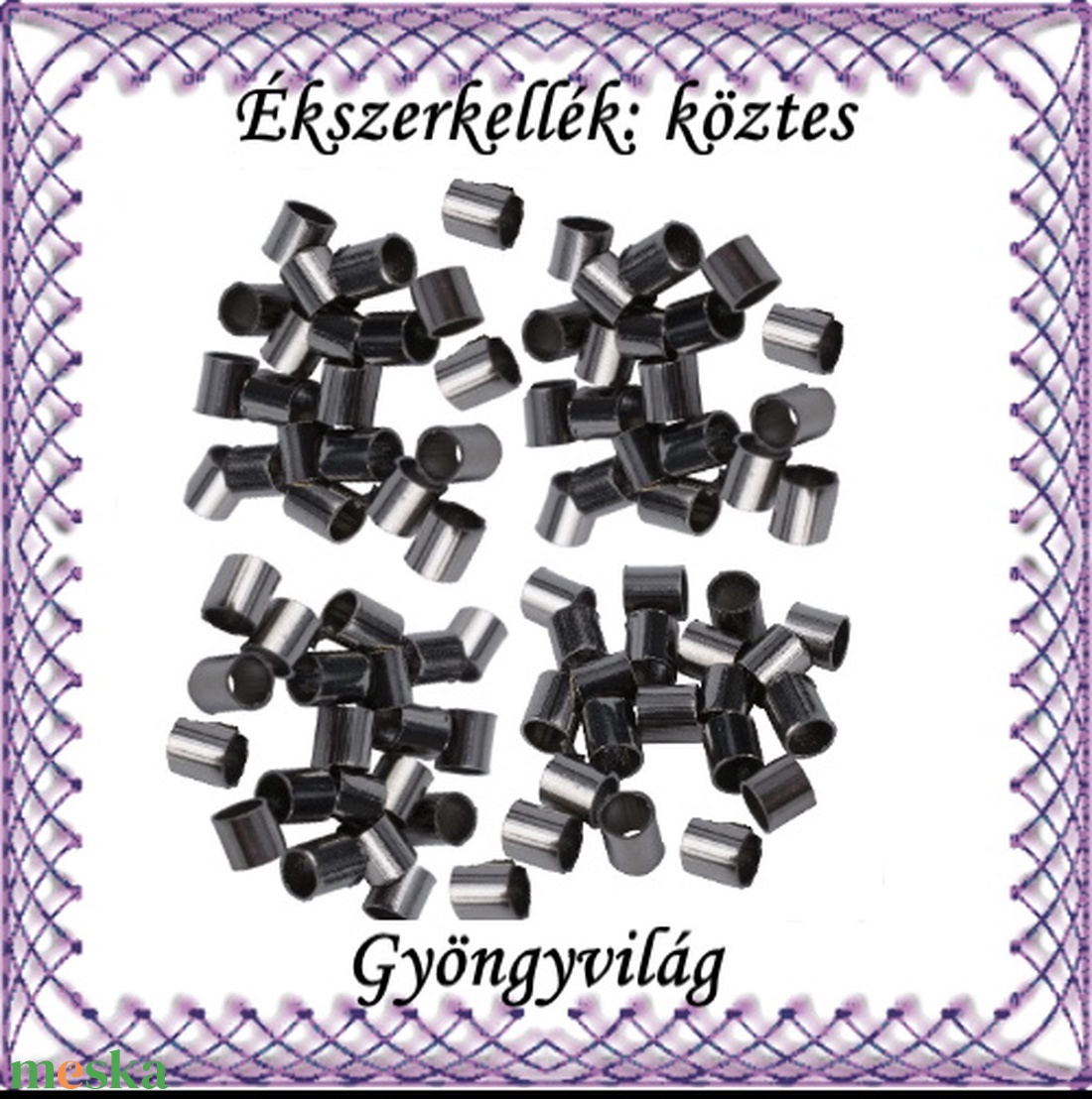 Ékszerkellék: köztes / díszítőelem / gyöngy BKÖ 1S 08-1,5f 200db/csomag - kellékek & szerszámok - gyöngy, ékszerkellék - fém köztesek - Meska.hu