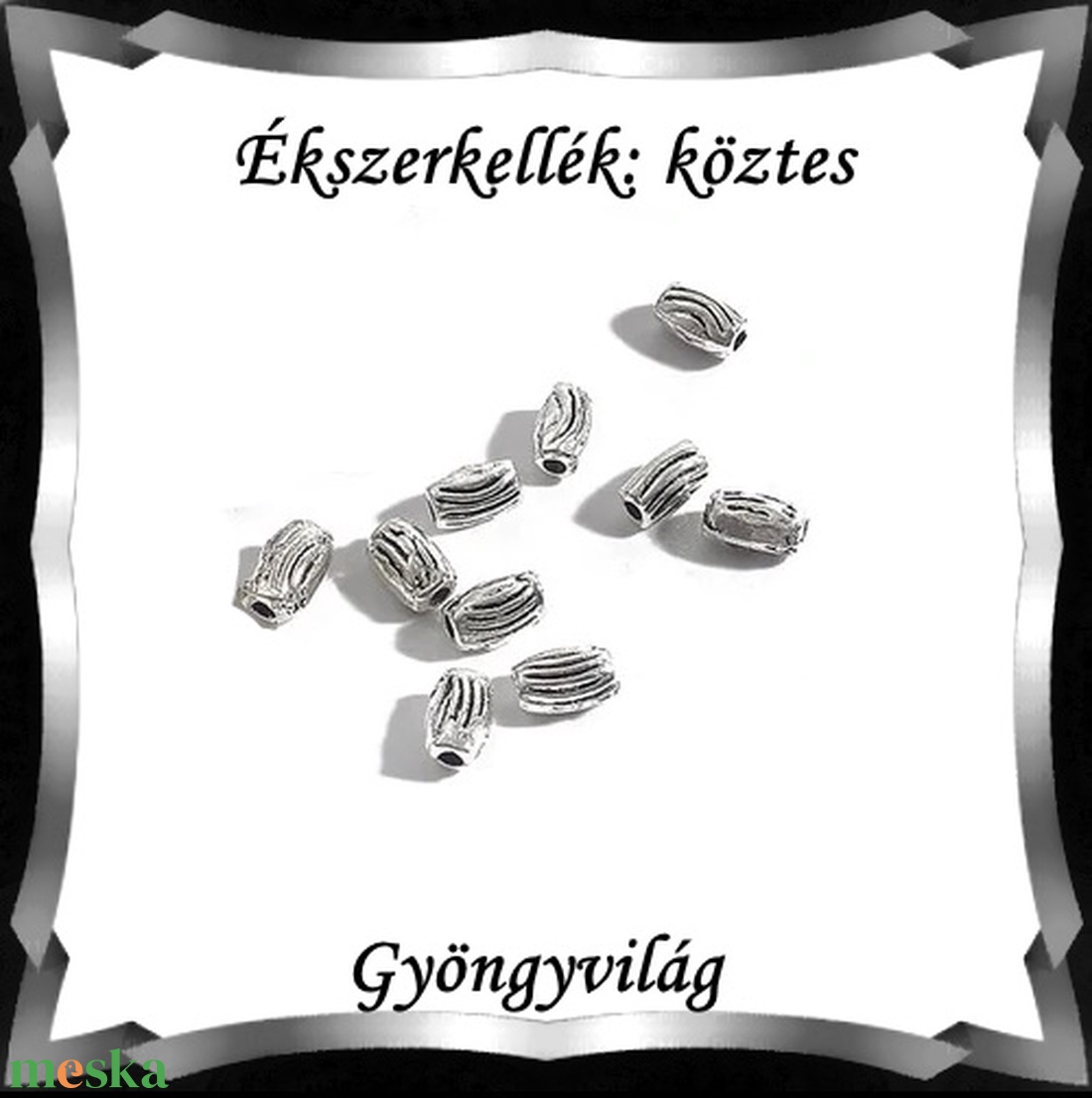 Ékszerkellék: köztes / díszítőelem / gyöngy  BKÖ 1S 42 20db/csomag - kellékek & szerszámok - gyöngy, ékszerkellék - fém köztesek - Meska.hu