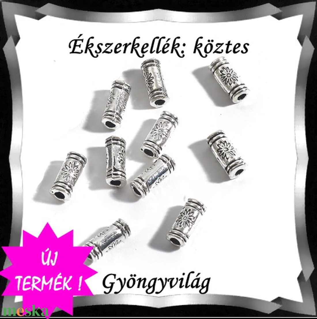 Ékszerkellék: köztes / díszítőelem / gyöngy  BKÖ 1S 44 20db/csomag - kellékek & szerszámok - gyöngy, ékszerkellék - fém köztesek - Meska.hu